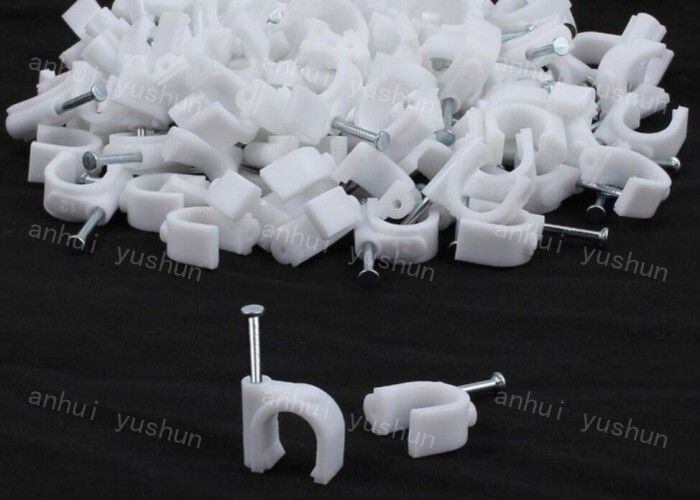 Белый пластиковый полиэстер хомутов для кабелей 4mm-25mm для кабельной проводки круга сумки/коробки пластиковой закрепить все размеры
